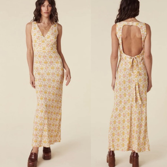Spell Dresses & Skirts - Spell Yellow Rose Bias Maxi Dress